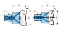 RBA68-95RL-C Регулируемая двухрезцовая черновая расточная головка