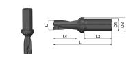 Сверло со сменными пластинами UD30.SP05.125.W20