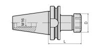 BBT40-ER25-100 Патрон цанговый