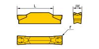 ZTHD0504-MG HR52522 Пластина отрезная, канавочная для нержавеющей стали